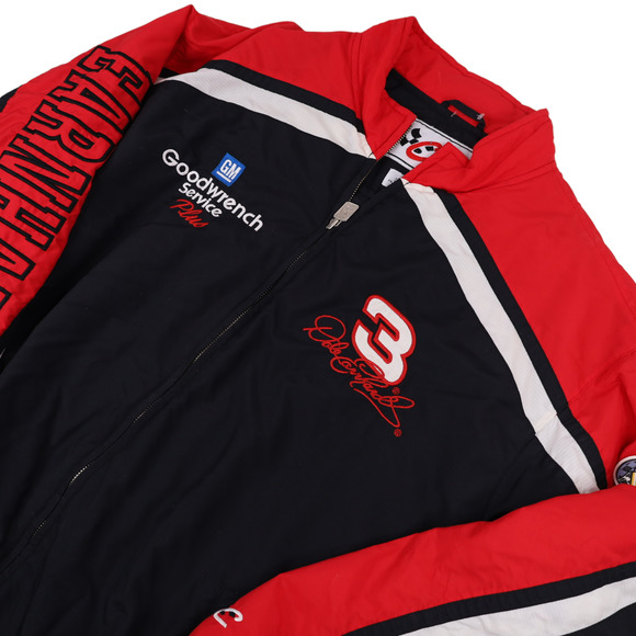 Vintage Chase Authentics Dale Earnhardt Man in Black Embroidered Jacket - Picture 2 of 10